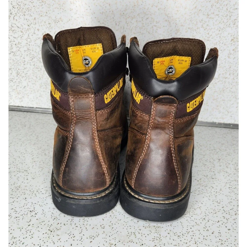 Men’s Caterpillar Steel Toe Work Combat Boots Size 10.5 ASTM F2413-11 Distressed